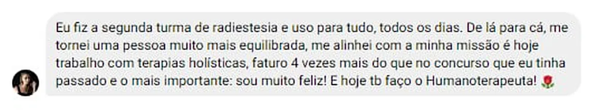 Depoimento Aluno